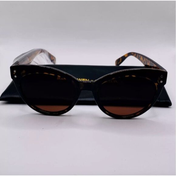 Saint Owen x Curateur WYLDE Cat Eye Tortoise Shell Sunglasses Retro UV400 - Picture 1 of 5